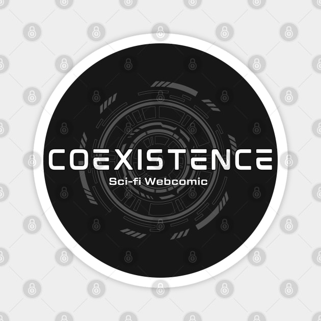 Tech Circle Coexistence logo White Magnet by Coexistence The Series